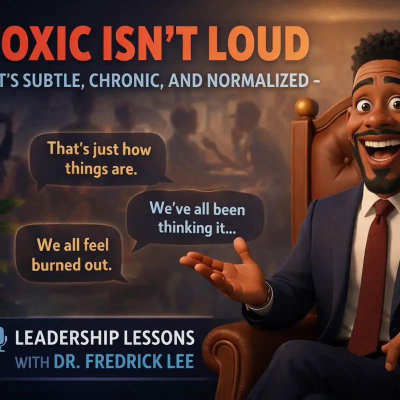 Toxic Isn't Loud - It's Subtle, Chronic, and Normalized