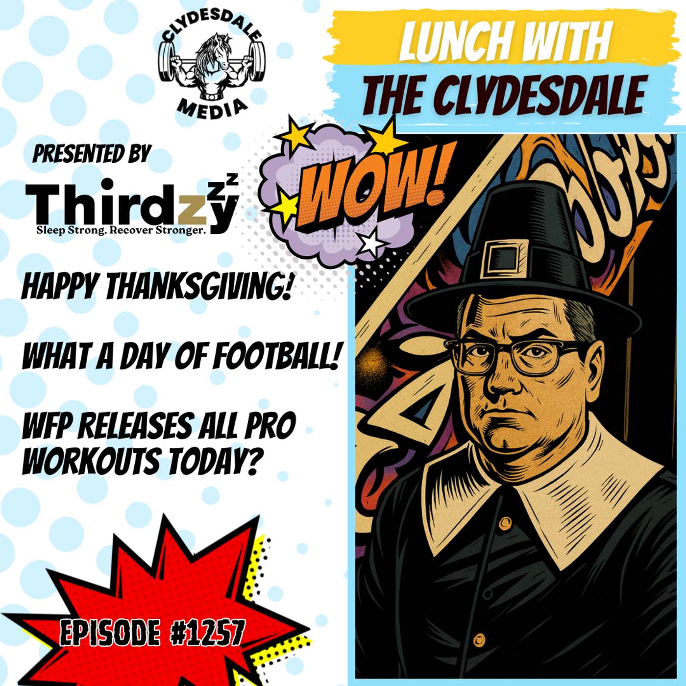 Lunch with the Clydesdale - Happy Thanksgiving!