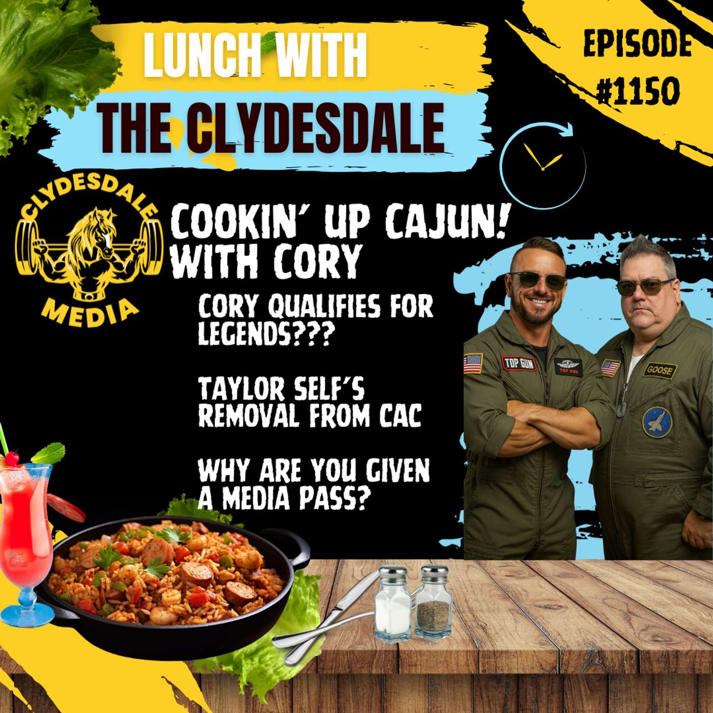 Lunch with the Clydesdale - Cookin' Up Cajun | Why are We Given a Media Pass? episode artwork