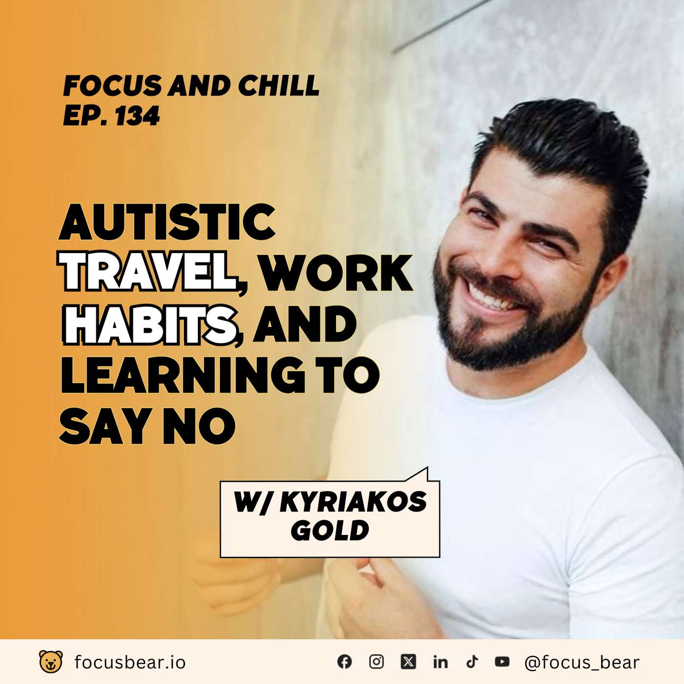Autistic Travel, Work Habits, and Learning to Say No - Ep 134 with Kyriakos Gold Autistic Travel, Work Habits, and Learning to Say No - Ep 134 with Kyriakos Gold