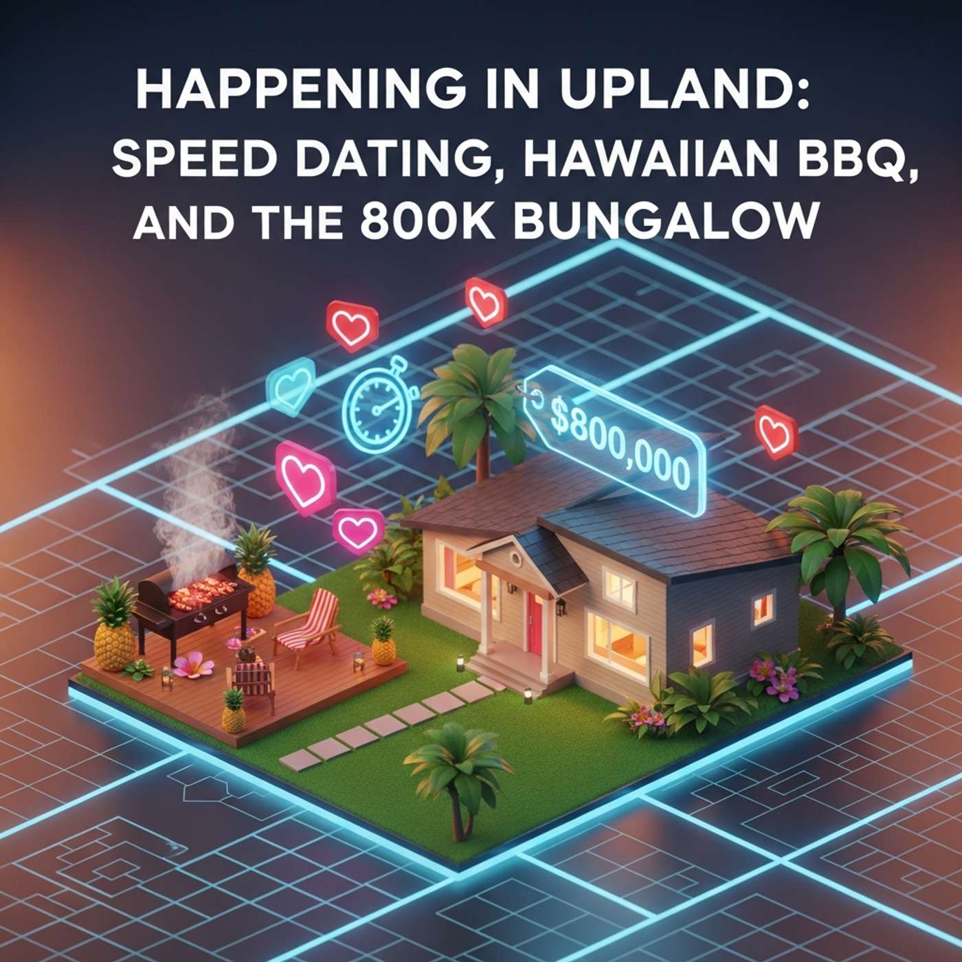 Happening in Upland: Speed Dating, Hawaiian BBQ, and the 800k Bungalow episode artwork
