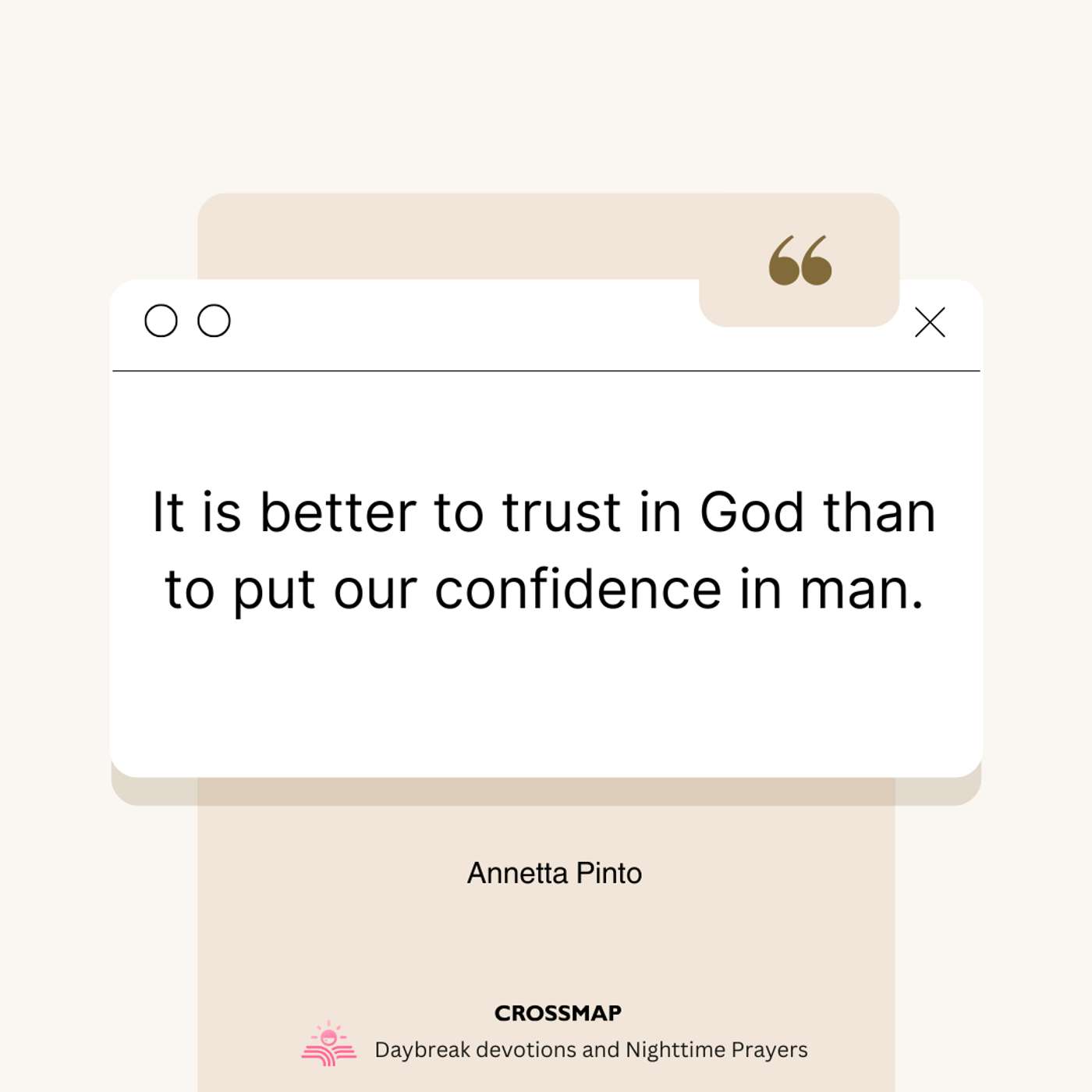Trusting God