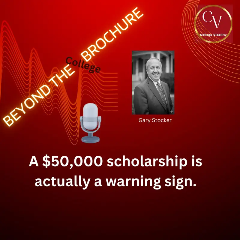 $50,000 scholarship is actually a warning sign. At Beyond the College Brochure.