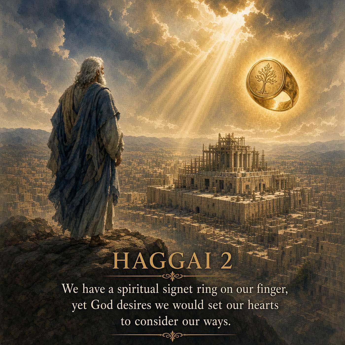 Haggai 2 We have a spiritual signet ring on our finger, yet God desires we would set our hearts to consider our ways. episode artwork