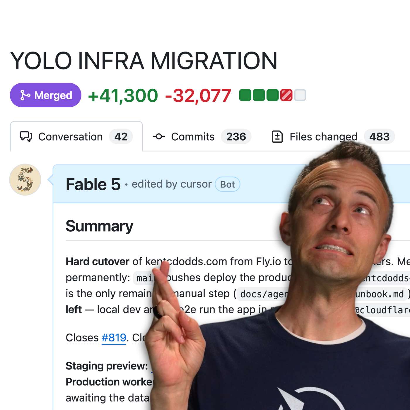 Fable nailed my production YOLO infra migration episode artwork