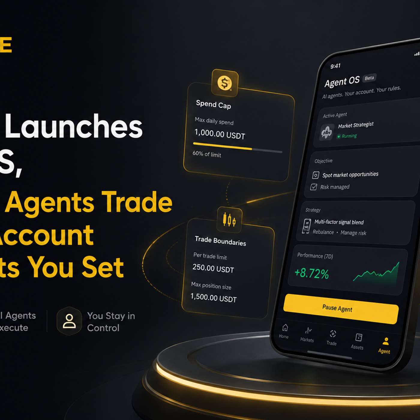 Binance Launches Agent OS, Letting AI Agents Trade on Your Account With Limits You Set