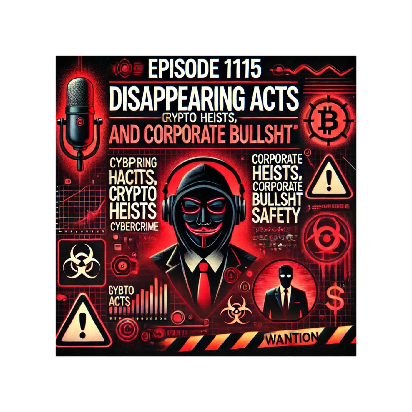EP 1115- Disappearing Acts, Crypto Heists, and Corporate Bullsht* episode artwork