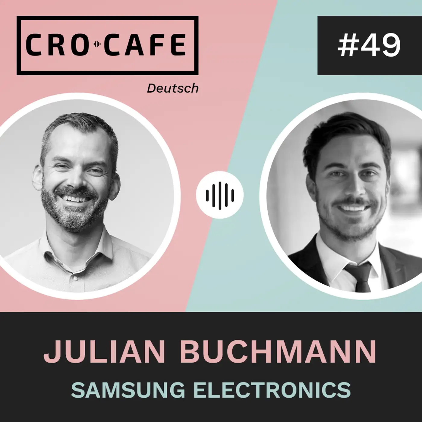Cover art for episode: #49 CRO- und Gamification-Strategie von Samsung – mit Julian Buchmann - CRO.CAFE podcast