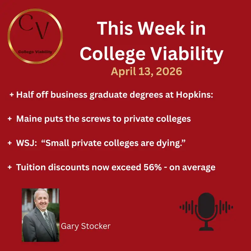 This Week In College Viability (TWICV) for April 13, 2026