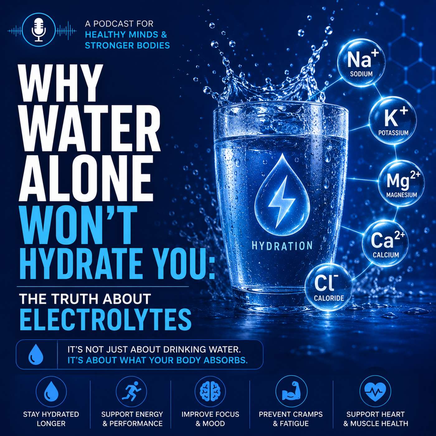 Why Water Alone Won't Hydrate You: The Truth About Electrolytes episode artwork