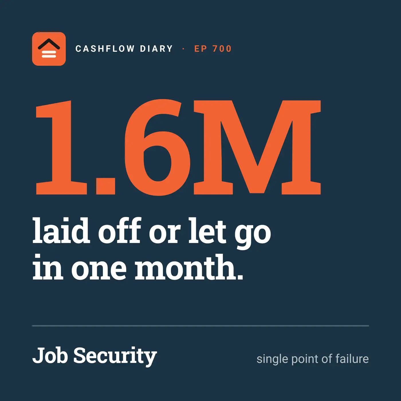 Job Security: Why One Paycheck Is a Single Point of Failure