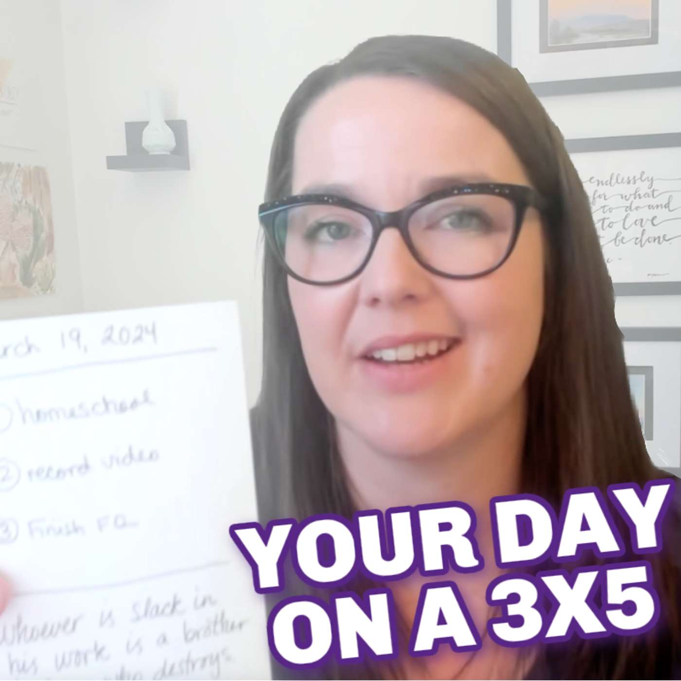 ONE index card, every day = productivity for busy moms