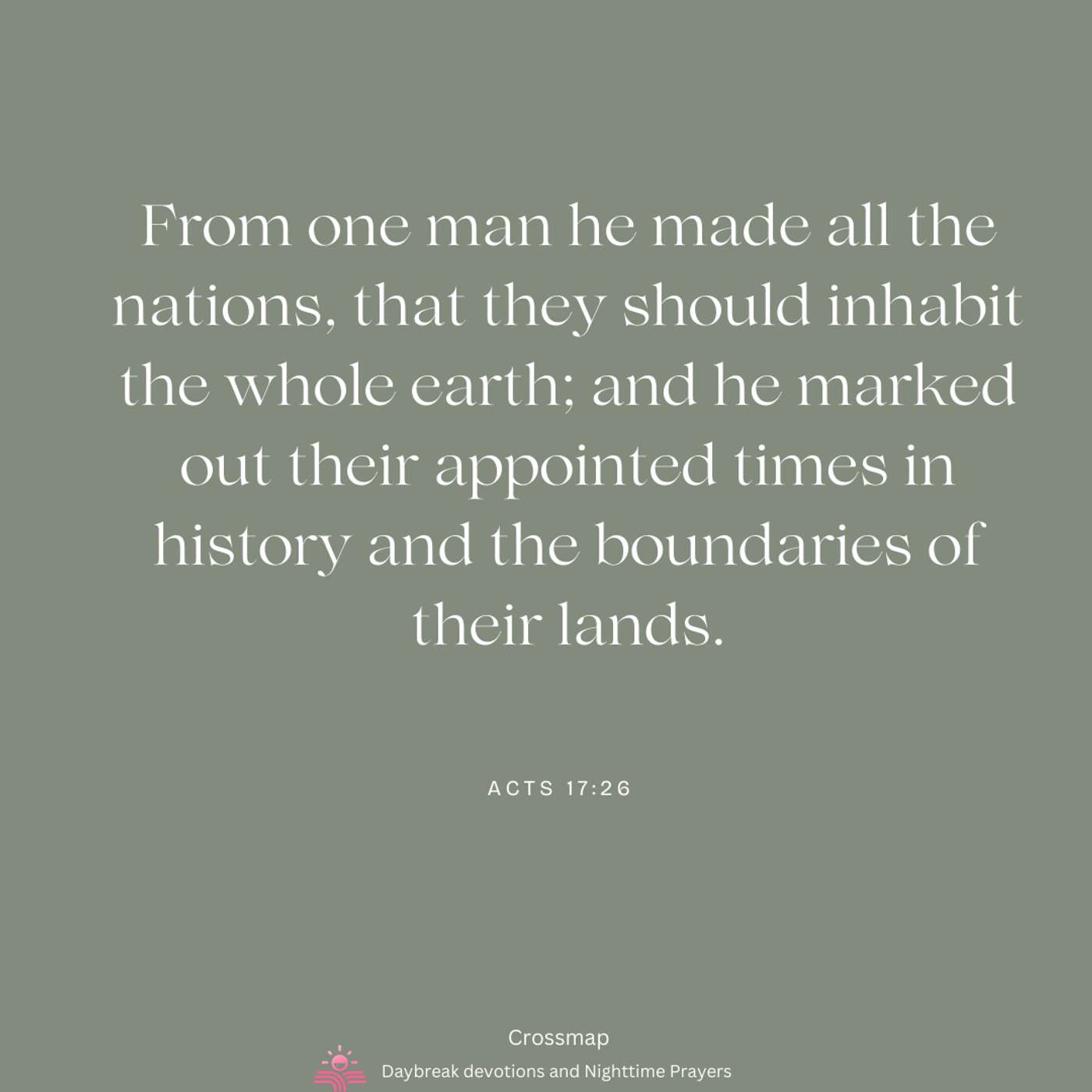 God's Purposes Prevail - A Nighttime Prayer