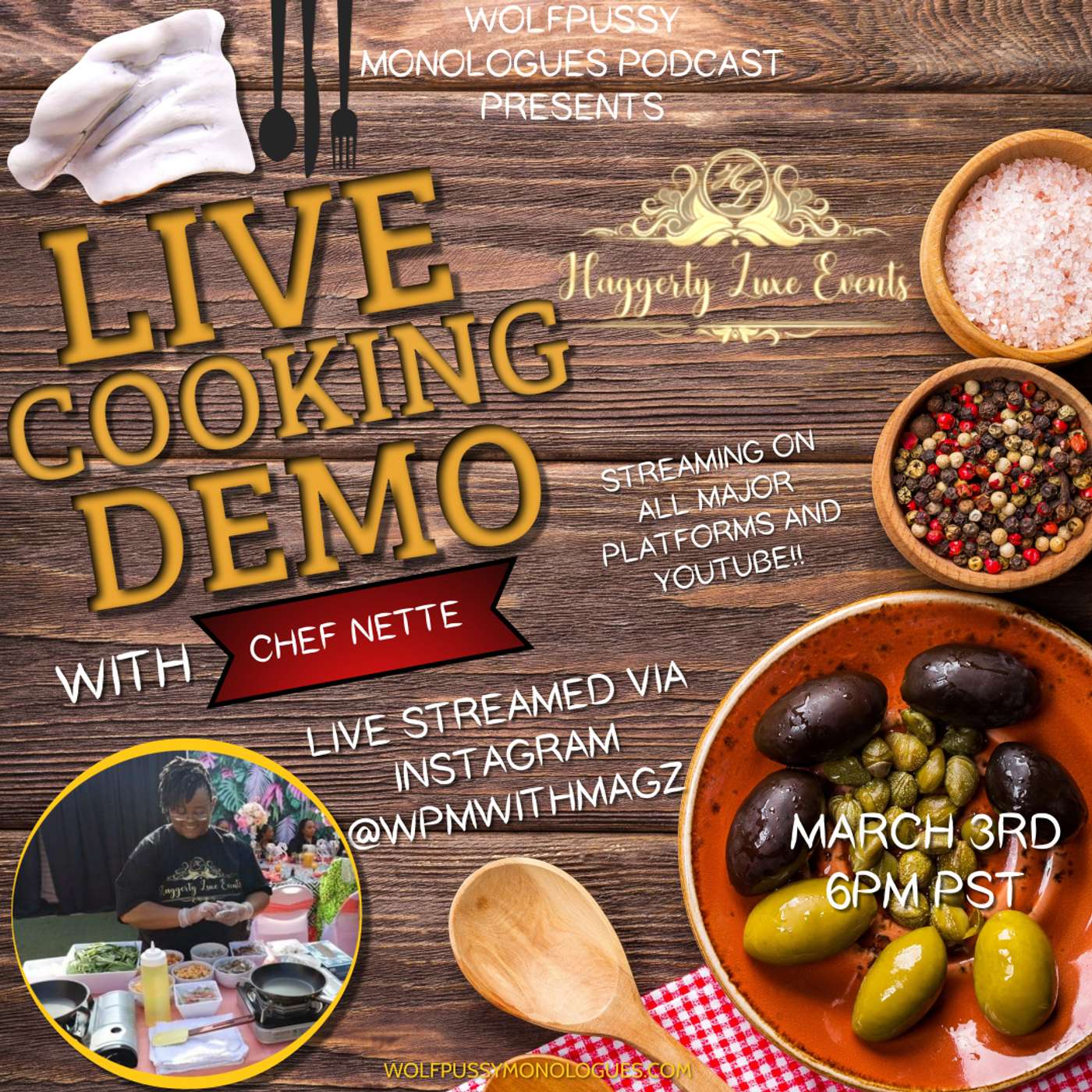 LIVE COOKING DEMO WITH CHEF NETTE OF HAGGERTY LUXE EVENTS episode artwork