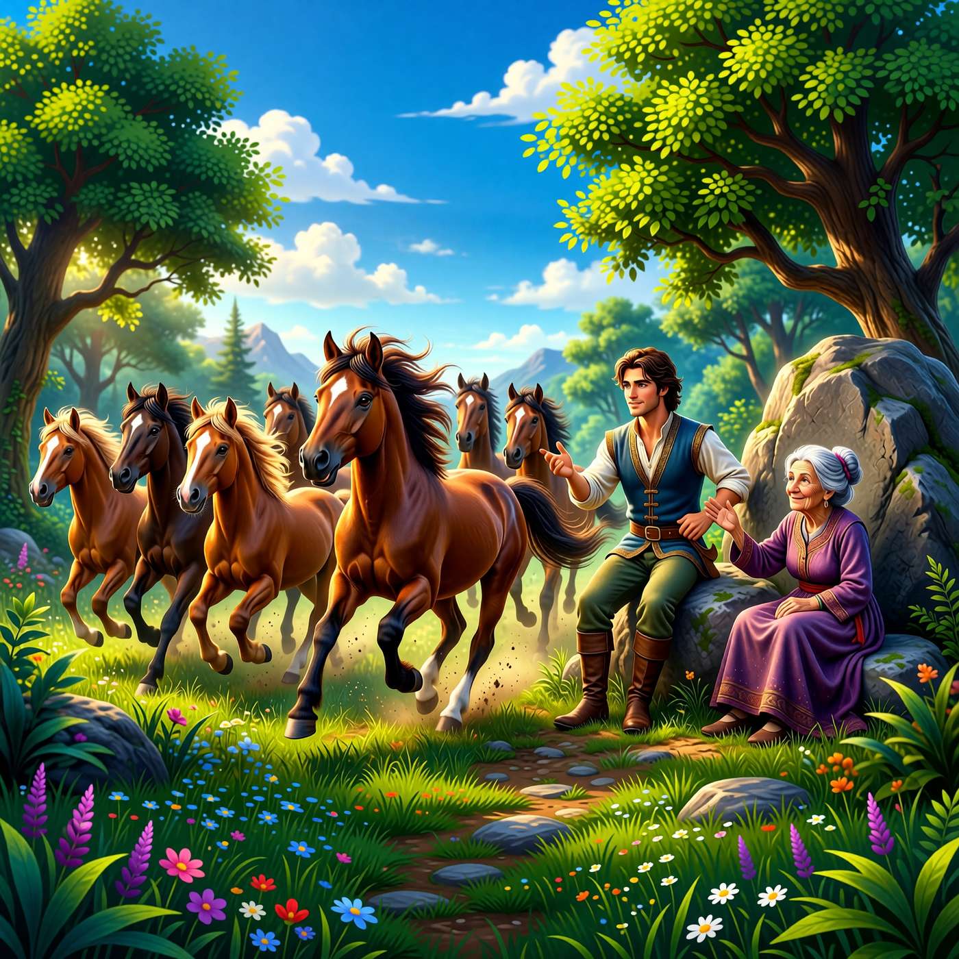 The Red Fairy Book 35 - The Seven Foals