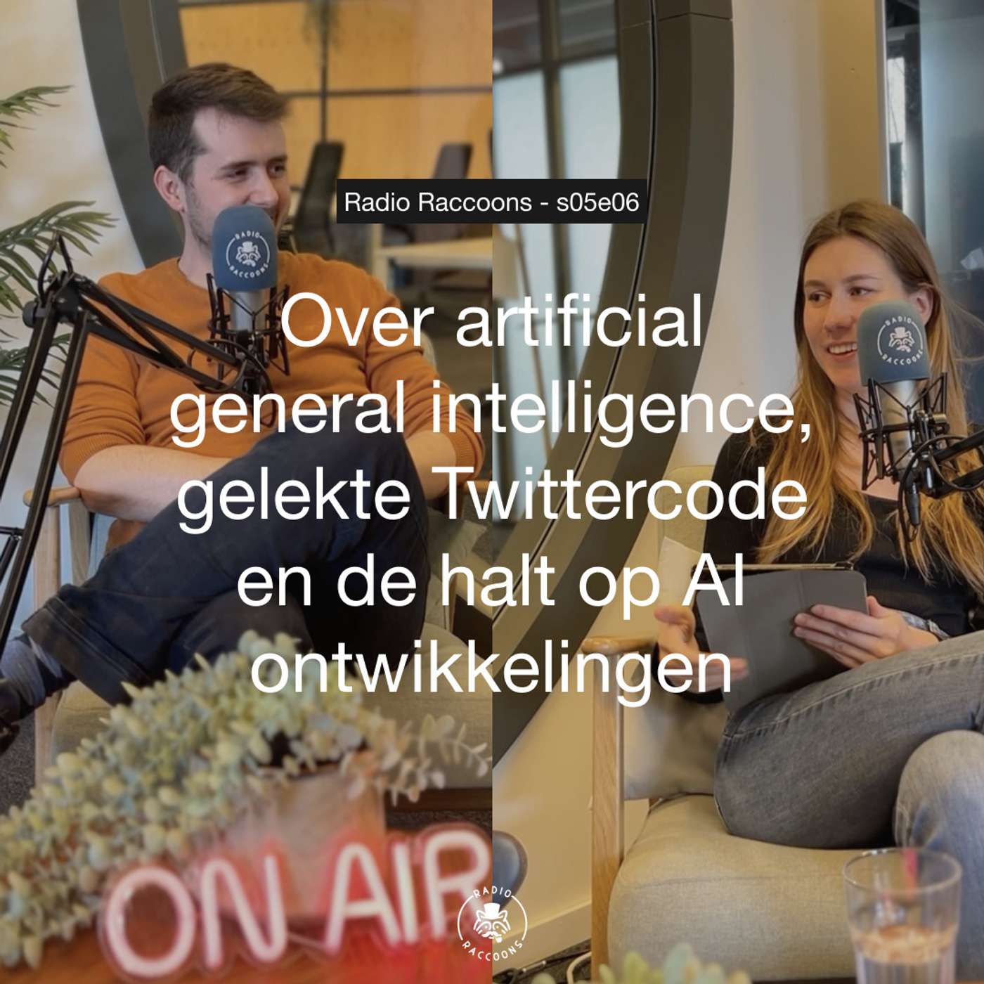 S05E06 - Over artificial general intelligence, gelekte Twittercode en de halt op AI ontwikkelingen episode artwork