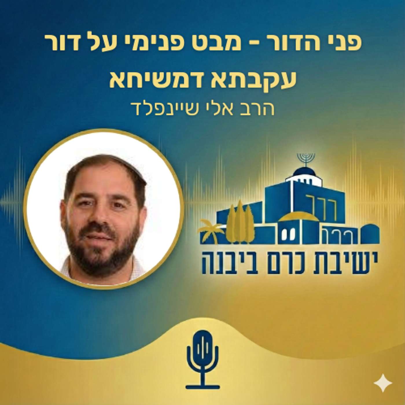 פני הדור - מבט פנימי על דור עקבתא דמשיחא | הרב אלי שיינפלד (ישיבת כרם ביבנה) cover art