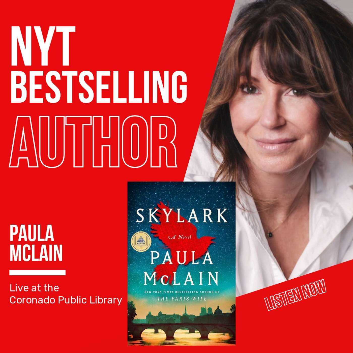 Paula McLain NYT Bestselling Author - Skylark