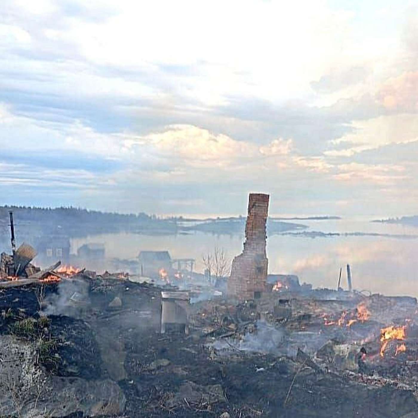 Пожар уничтожил четверть домов в старинном поморском селе на севере Карелии