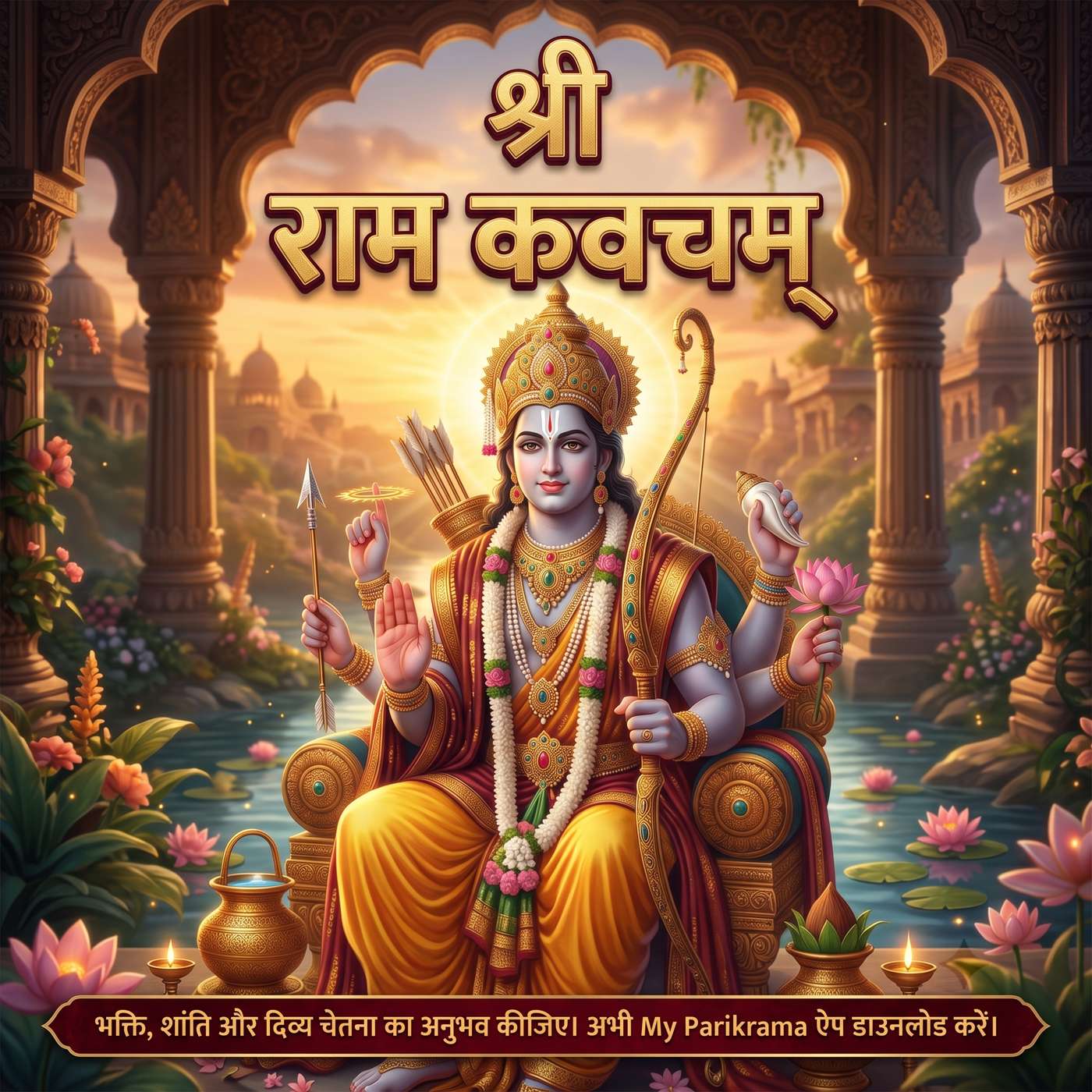 श्रीराम कवच (Lyrics) | Powerful Ram Kavach Mantra | Divine Protection, Peace & Courage | Jai Shri Ram episode artwork