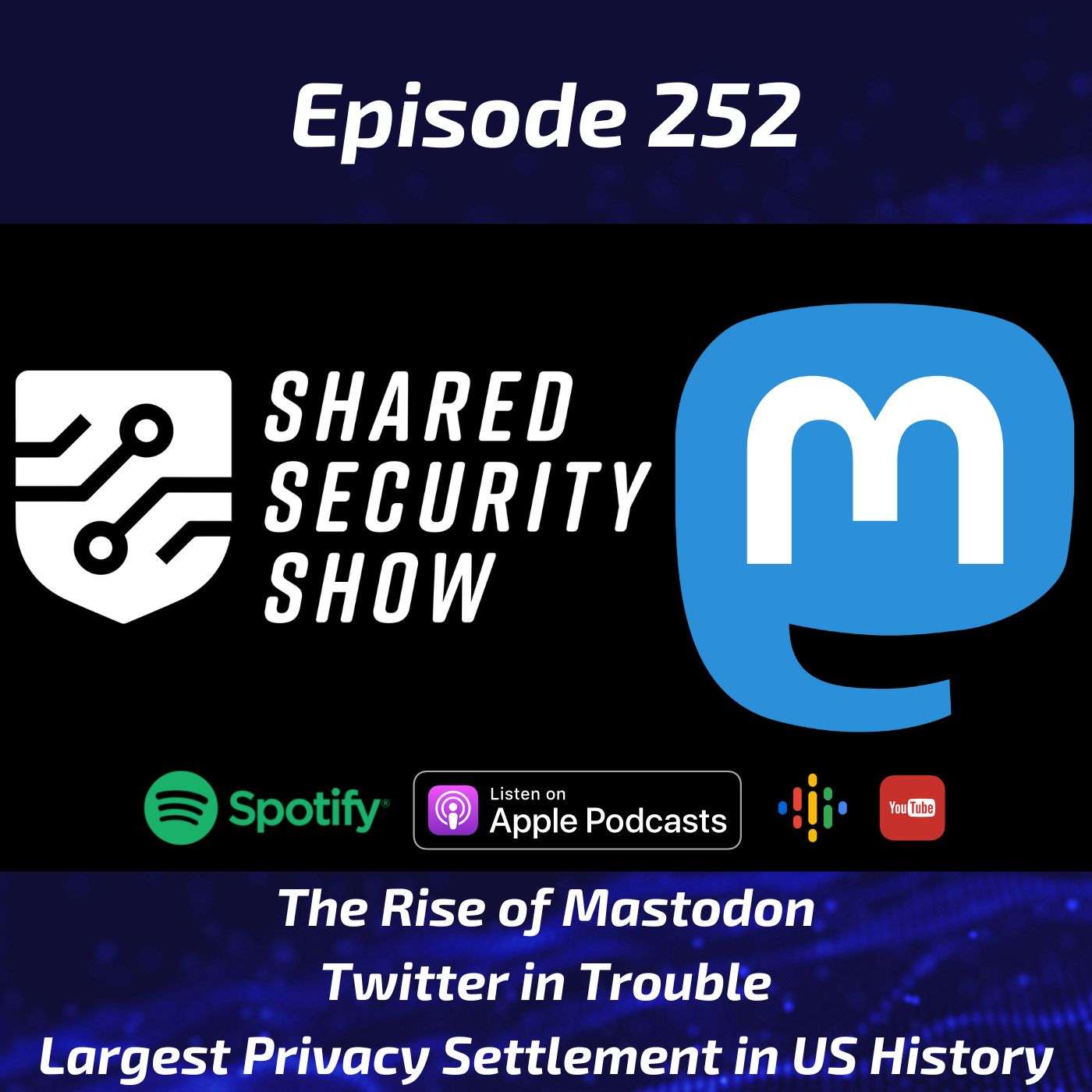The Rise of Mastodon, Twitter in Trouble, Largest Privacy Settlement in US History episode artwork