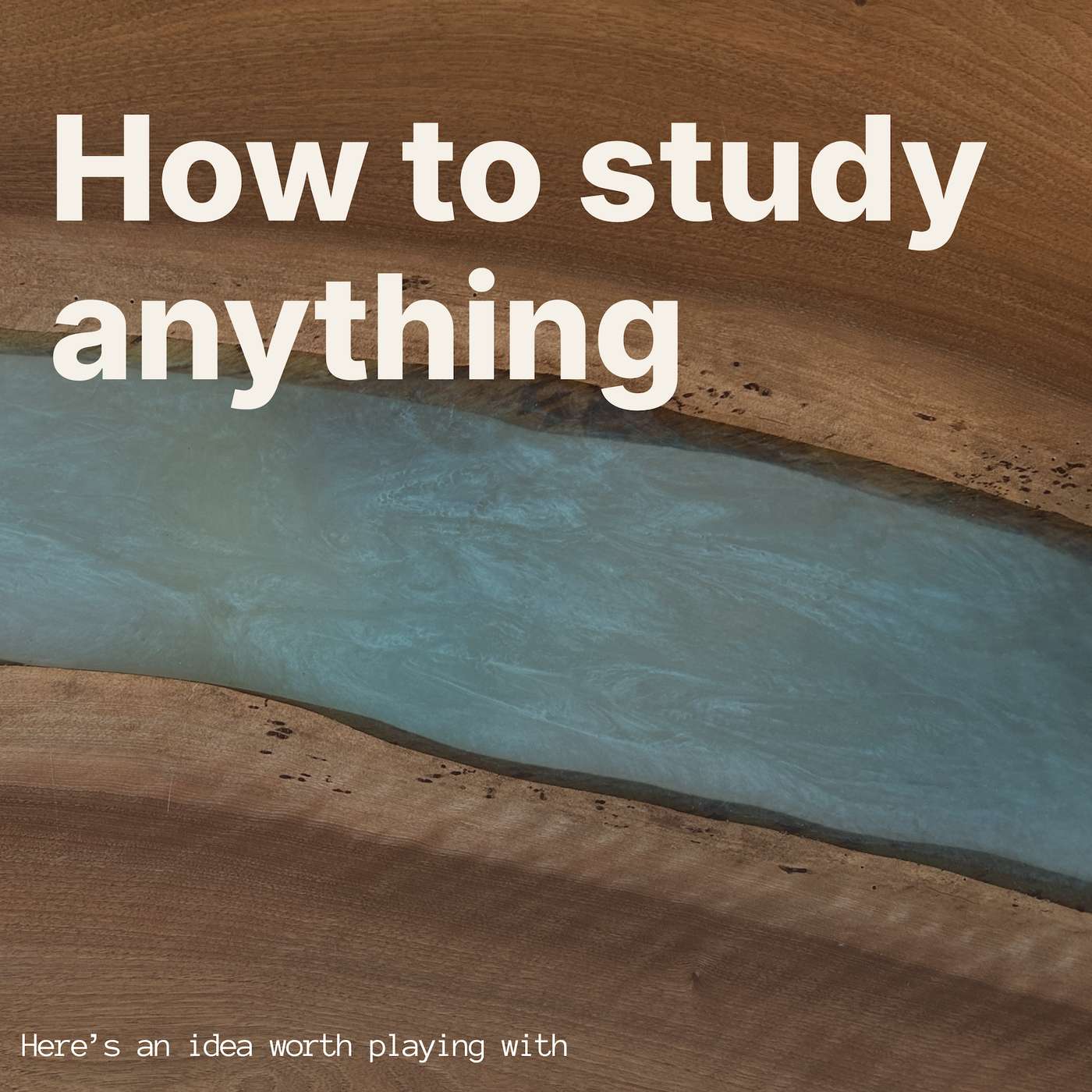 Here\'s an idea worth playing with