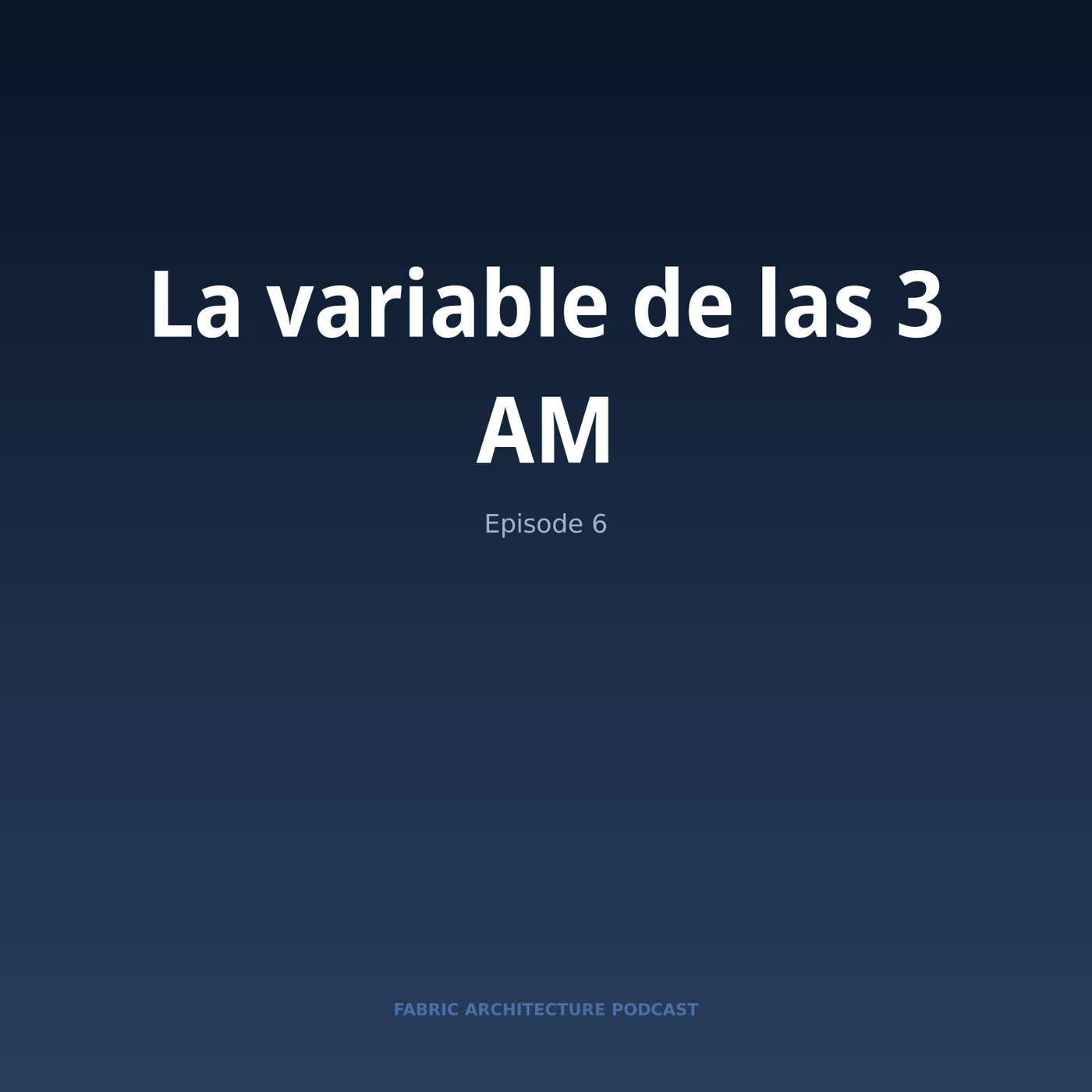Portada de Microsoft Fabric Architecture Podcast (Español)