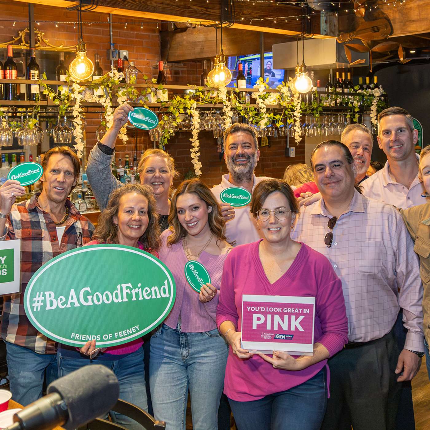 Feeney Talks With Friends