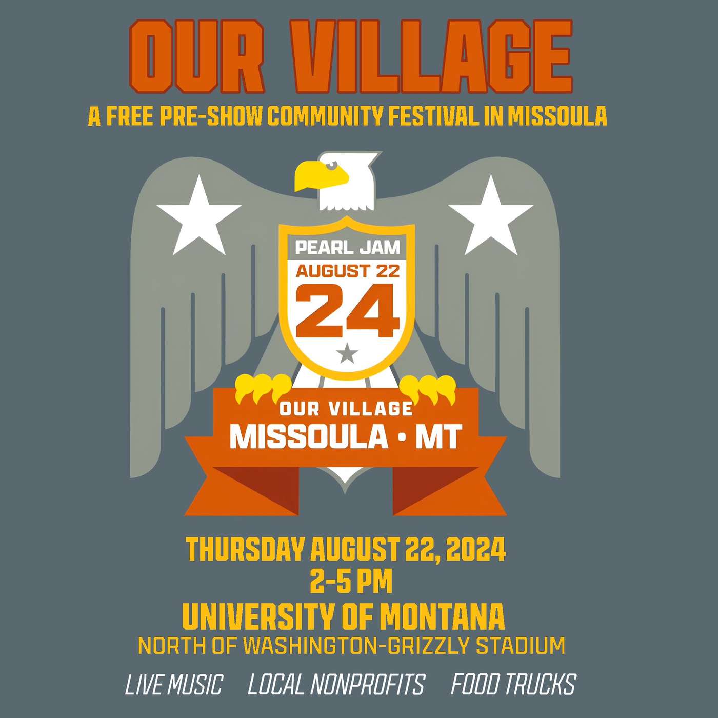 Jeff Ament - Our Village - Missoula Community Pre-Show and Festivities. episode artwork