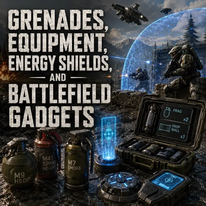 Grenades, Equipment, Energy Shields, and Battlefield Gadgets