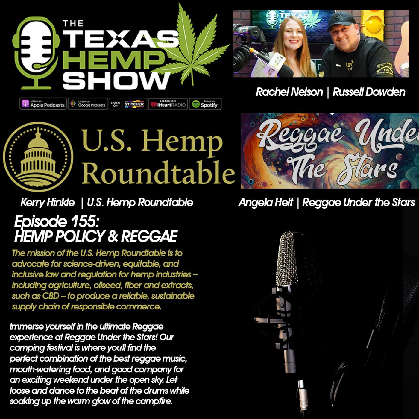 Ep. #155 Reggae Under the Stars & US Hemp Round Table episode artwork