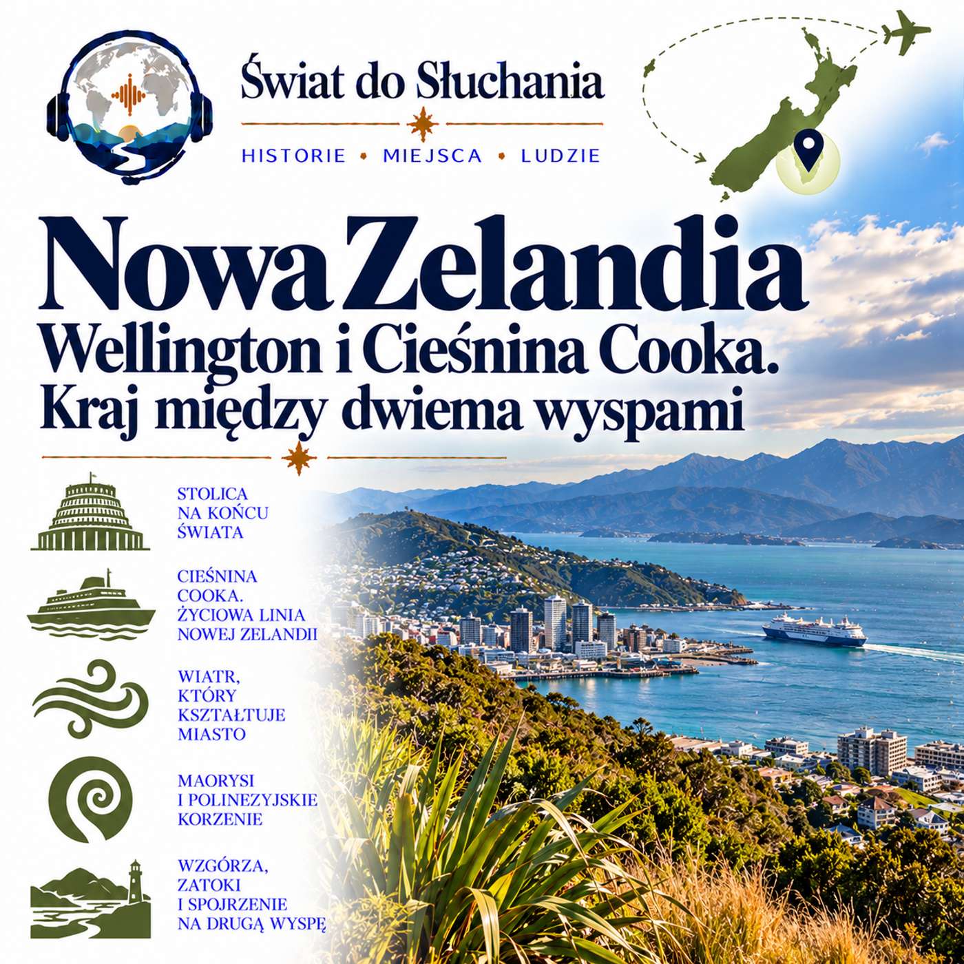 Nowa Zelandia - Wellington i Cieśnina Cooka. Kraj między dwiema wyspami episode artwork
