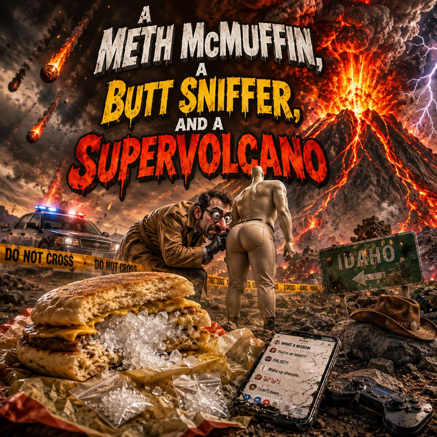 #0417 - A Meth McMuffin, A Butt Sniffer, And A Supervolcano - 09/01/2026 episode artwork