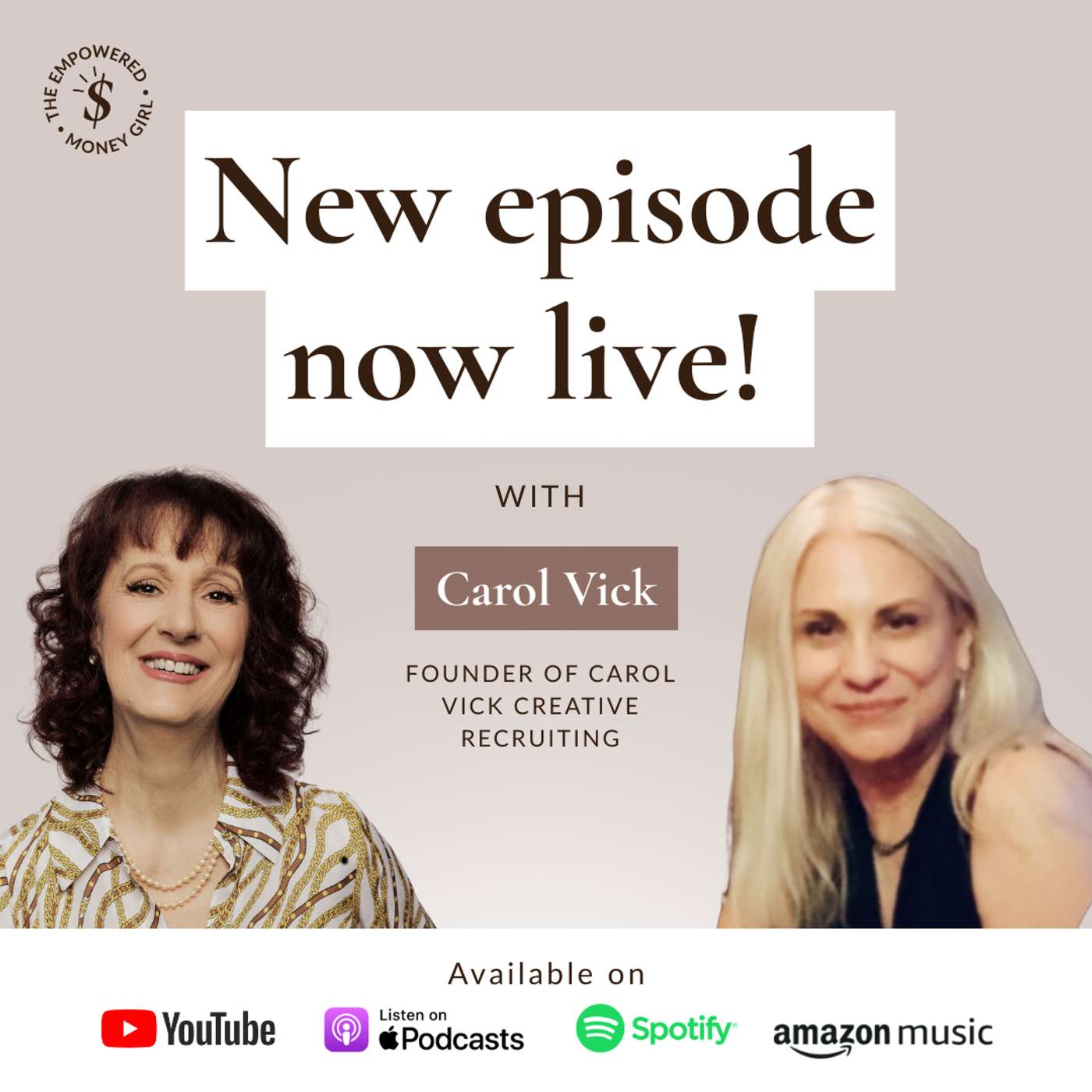 SE01EP34 - Empowering Women in Creative Careers | Carol Vick episode artwork