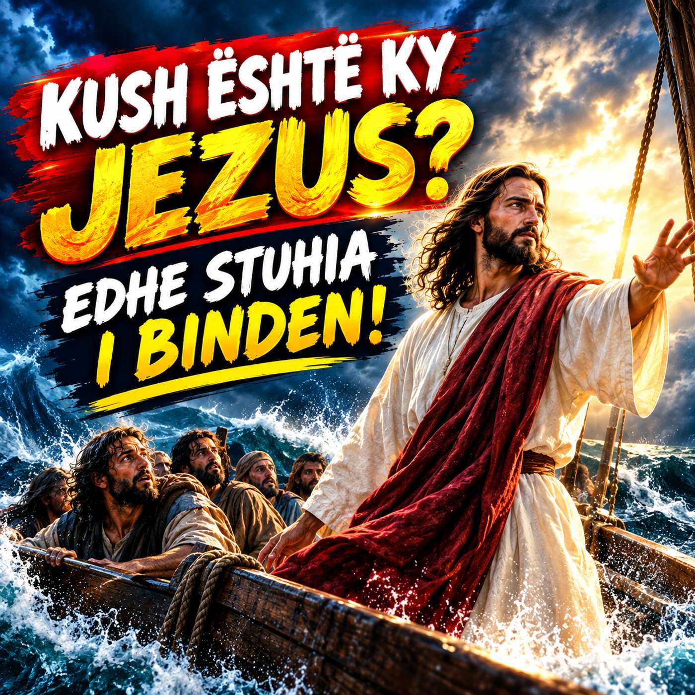 KUSH ËSHTË KY JEZUS? EDHE STUHIA I BINDEN!