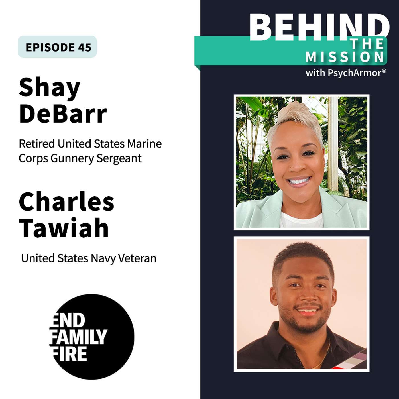 BTM45 - Charles Tawiah and Shay DeBarr - Service Never Stops PSA Campaign episode artwork
