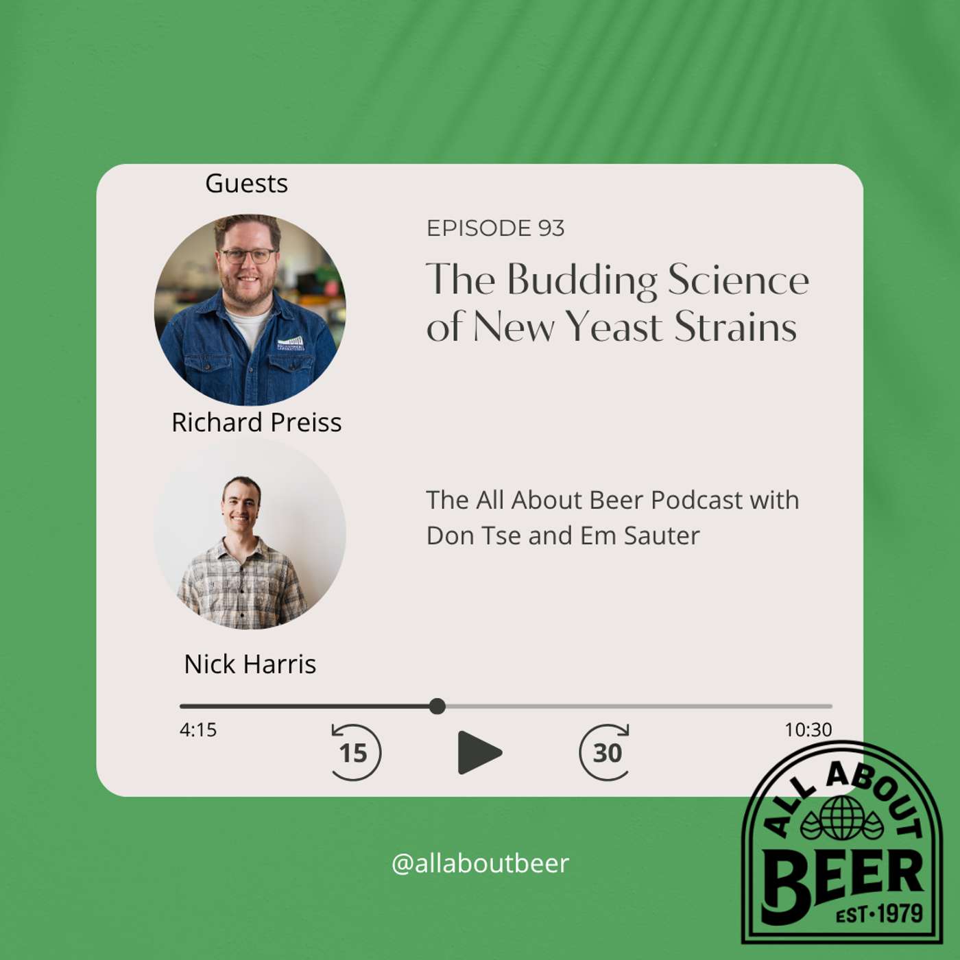 AAB: 93 The Budding Science of New Yeast Strains