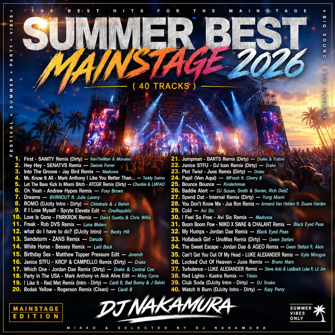 SUMMER BEST MAINSTAGE 2026/DJ NAKAMURA episode artwork