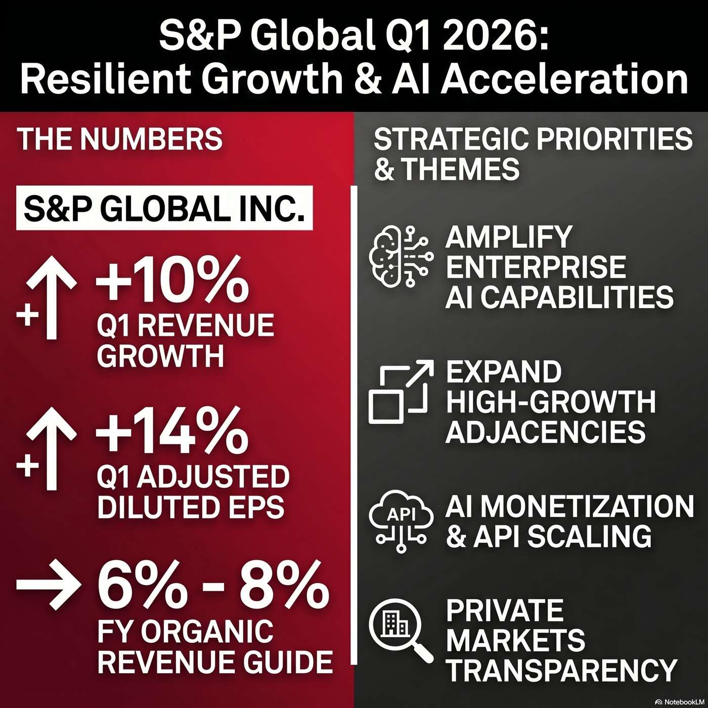 S&P Global Inc. Announced Q1 2026 Earnings on April 28, 2026, Reporting "Revenue increased 10% year-over-year" artwork