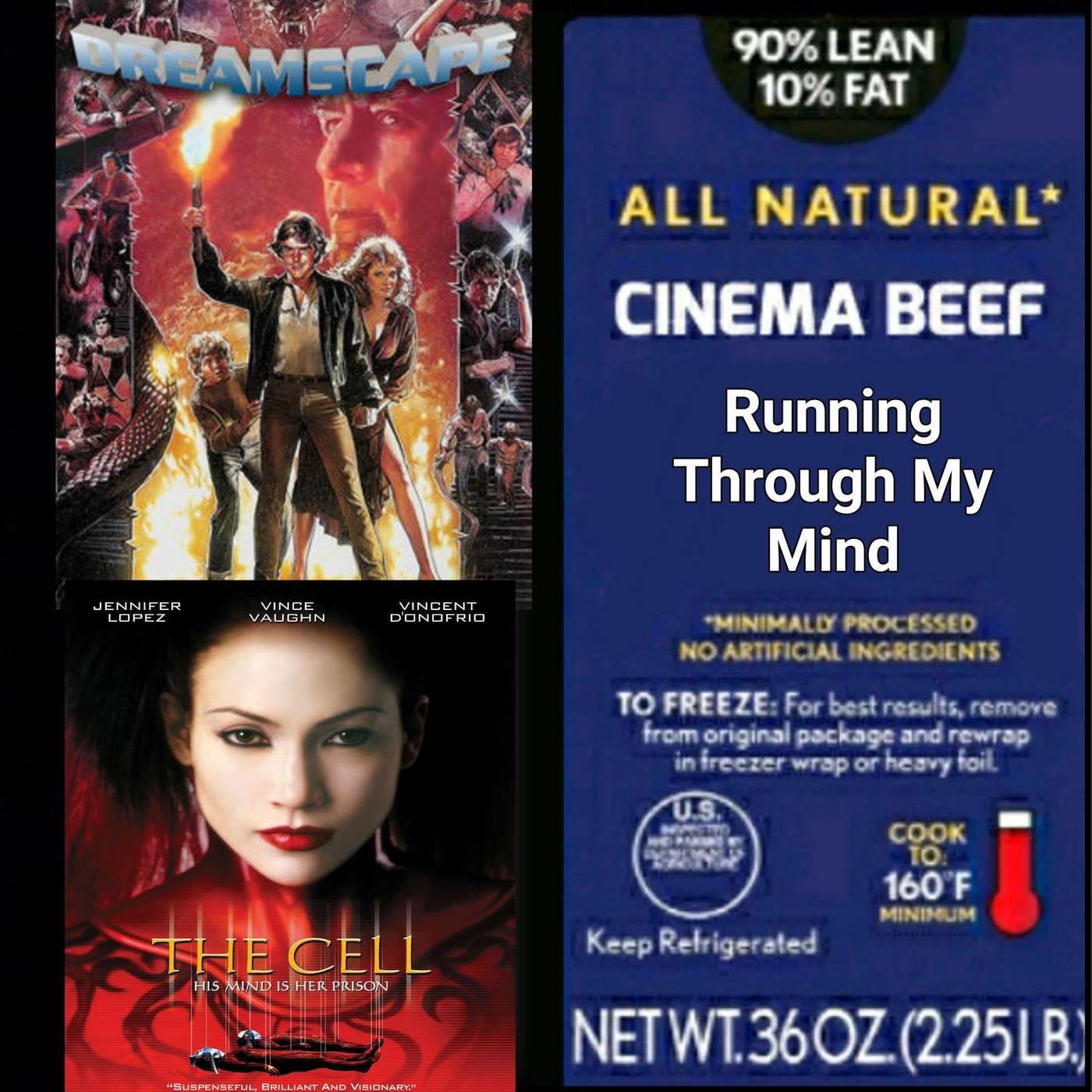 Cinema Beef Podcast : Running Through My Mind (Dreamscape/The Cell)