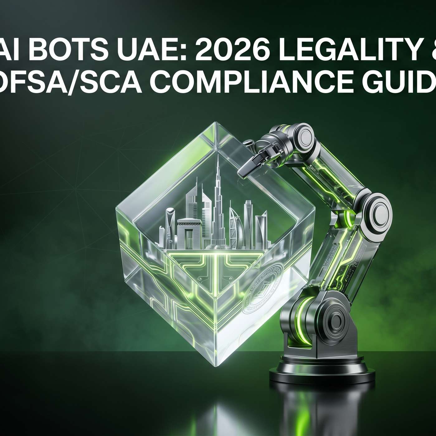 AI Bots UAE: 2026 Legality & DFSA/SCA Compliance Guide