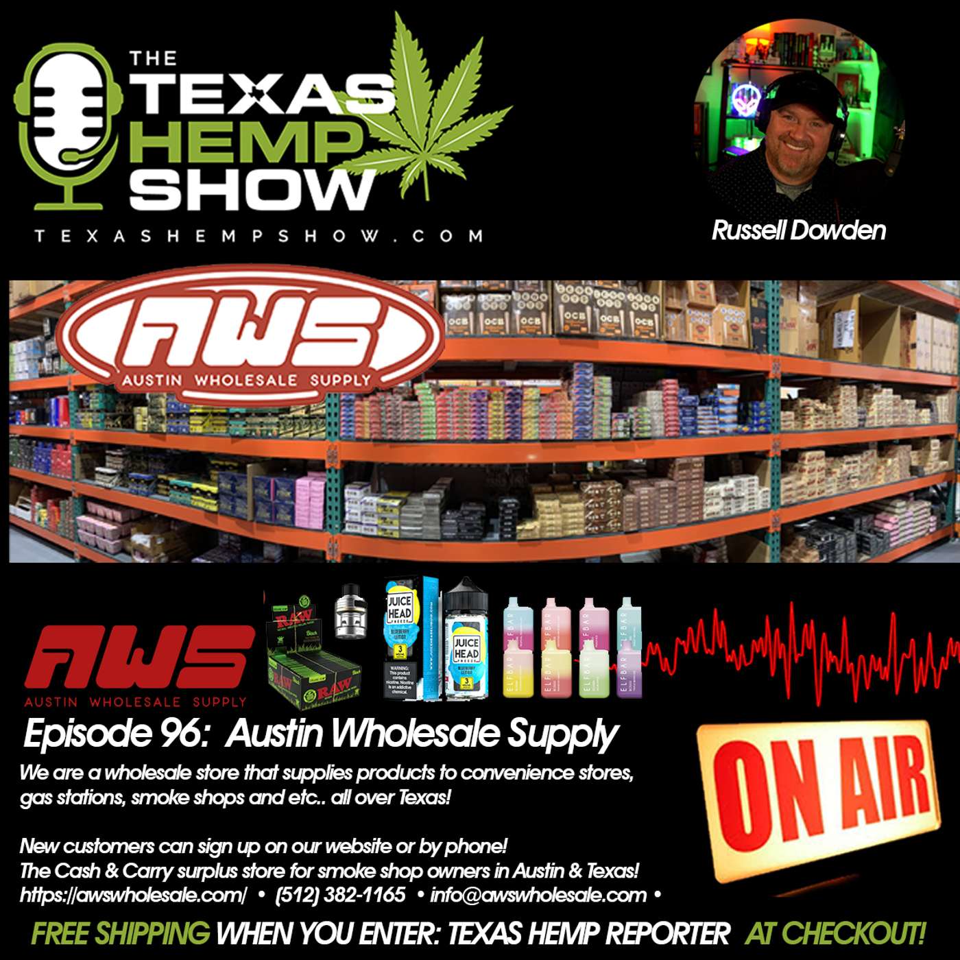 Episode # 96 Austin Wholesale Supply episode artwork