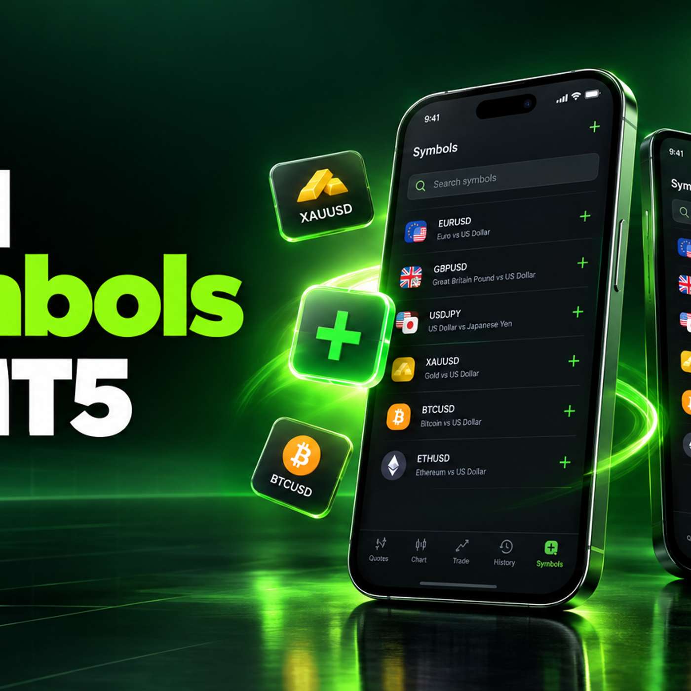Add a Symbol in MT5 Mobile (iPhone and Android)