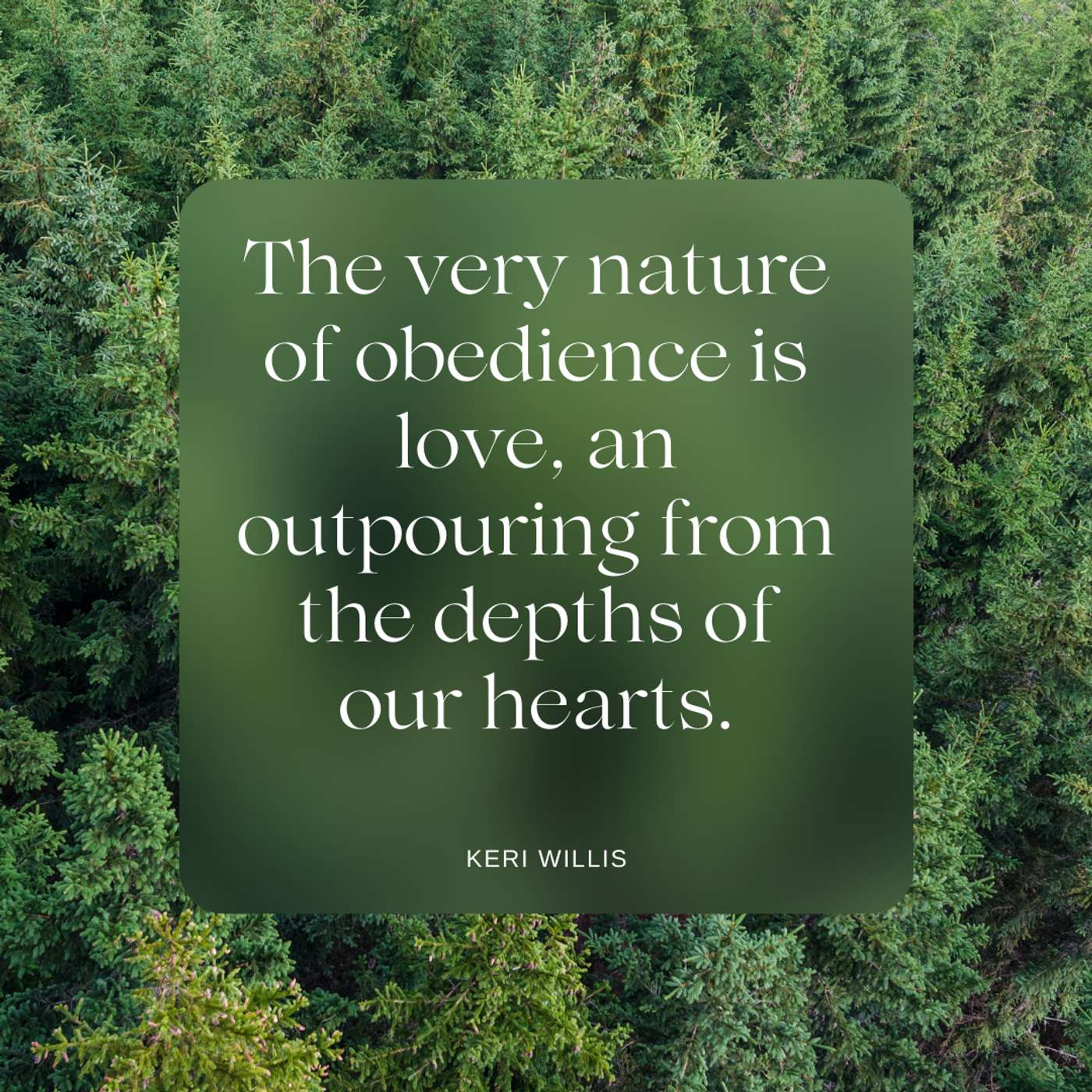 The Heart of Obedience