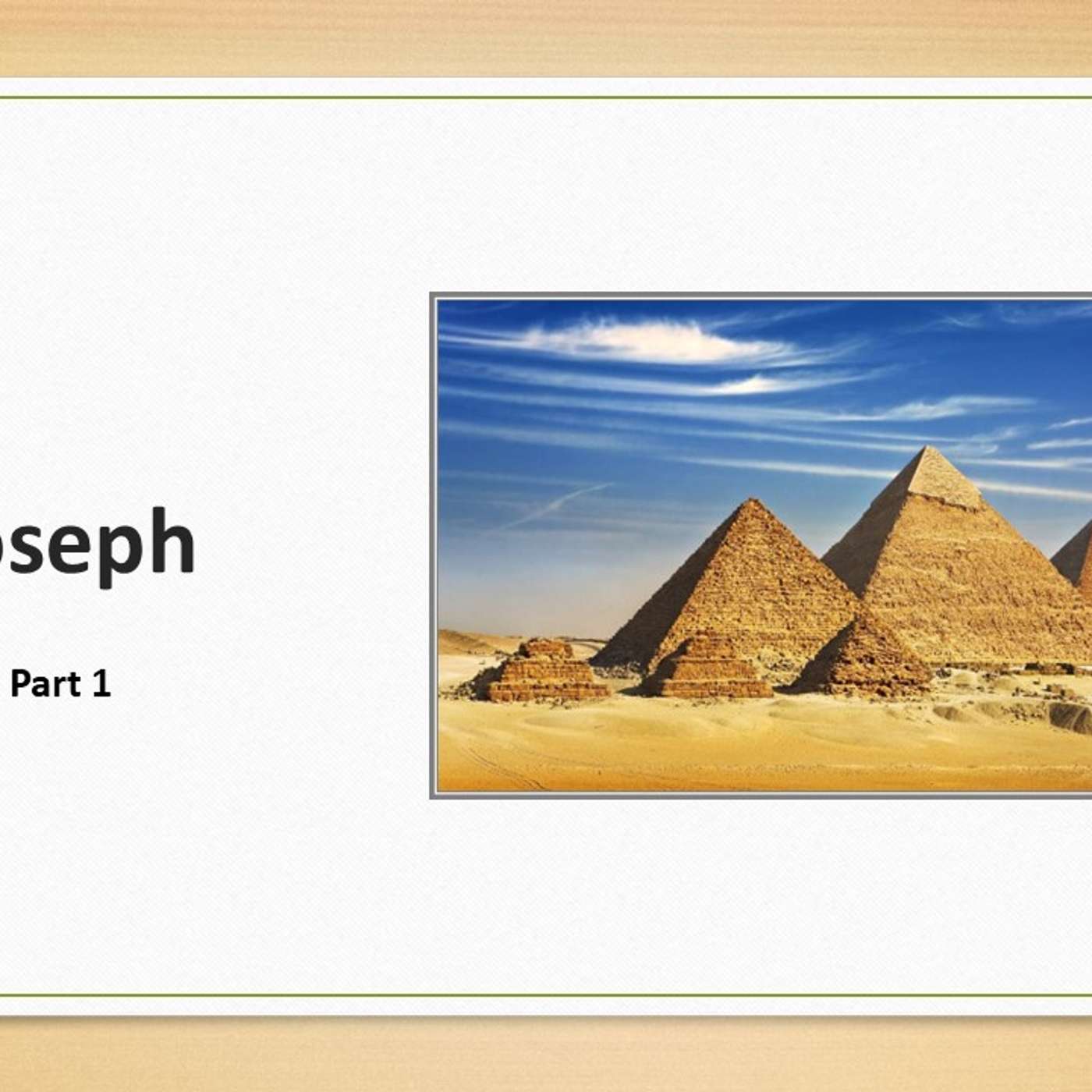 Children's Service - "Joseph pt 1" | 09/22/2024 Afternoon Service
