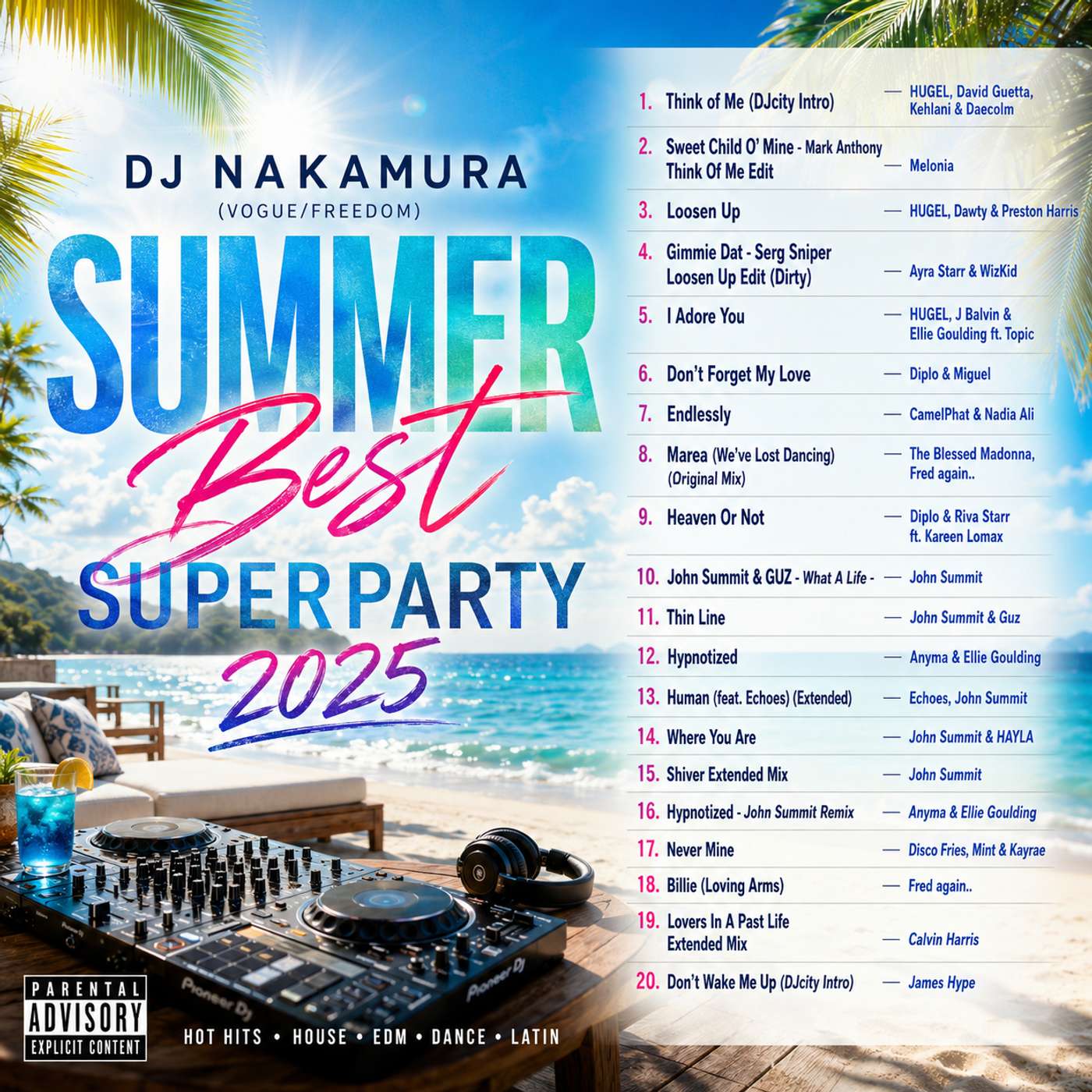 SUMMER BEST SUPERPARTY 2025/DJ NAKAMURA episode artwork