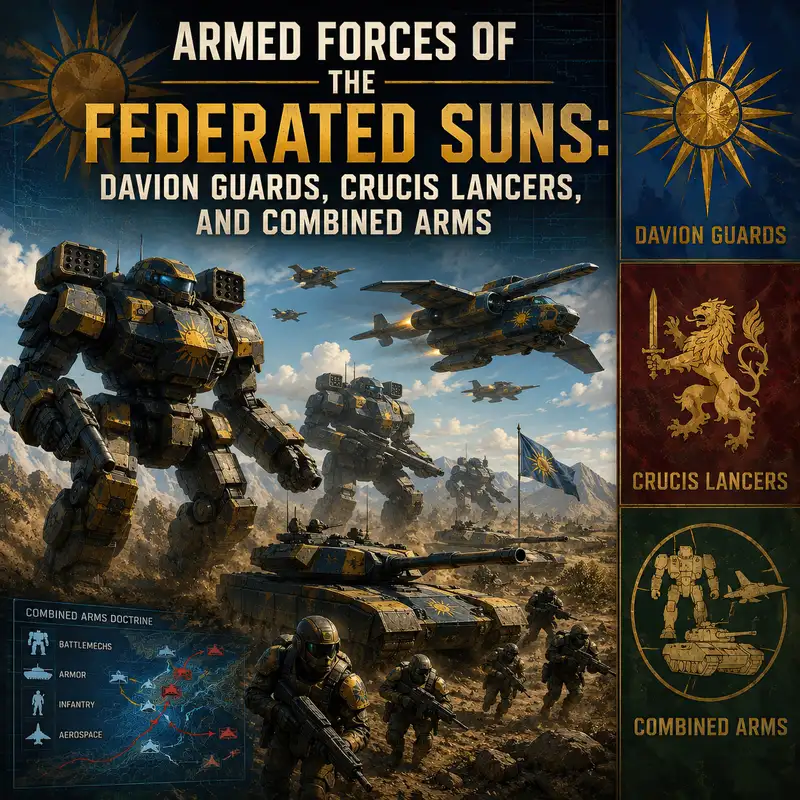 Armed Forces of the Federated Suns: Davion Guards, Crucis Lancers, and Combined Arms