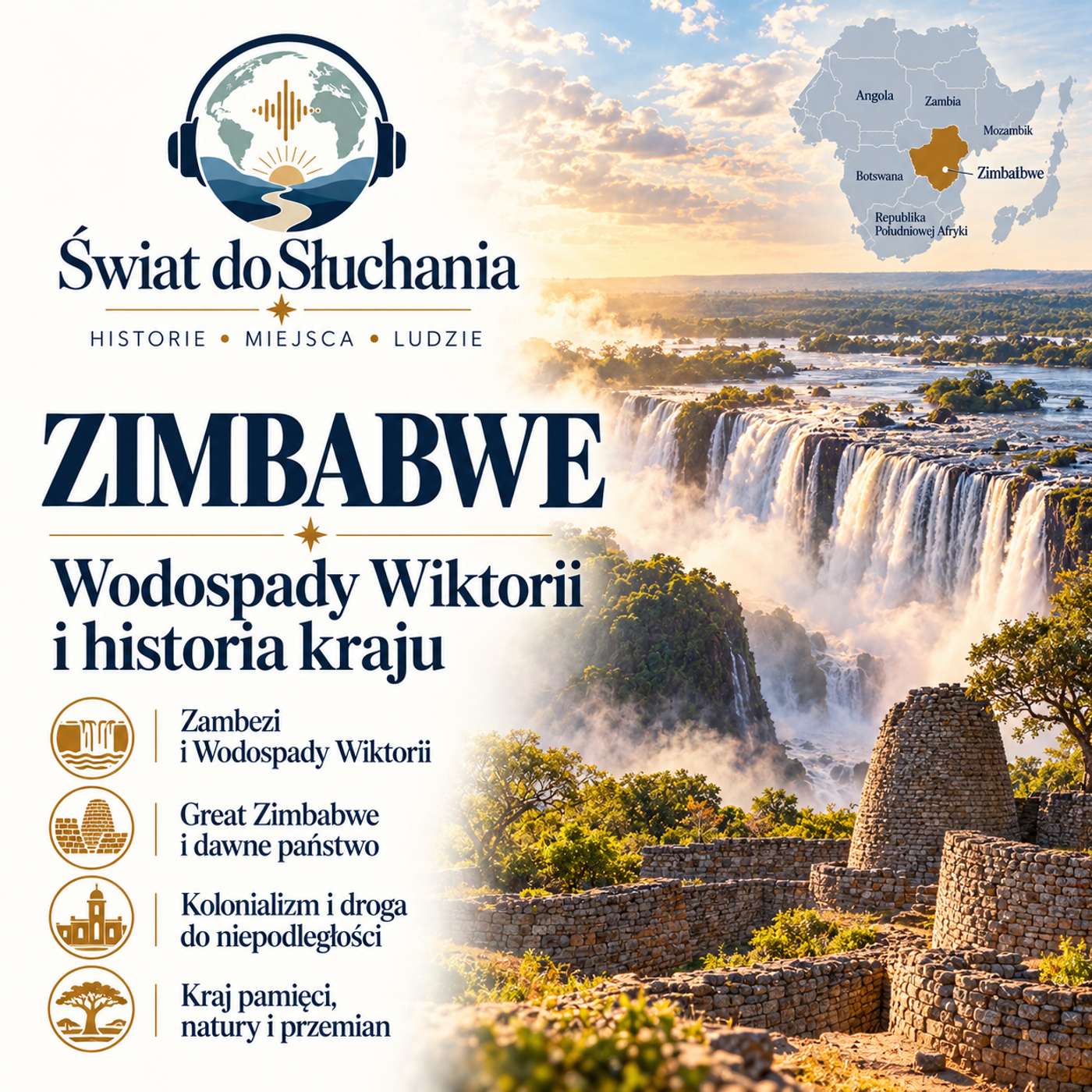 Zimbabwe. Wodospady Wiktorii i historia kraju episode artwork