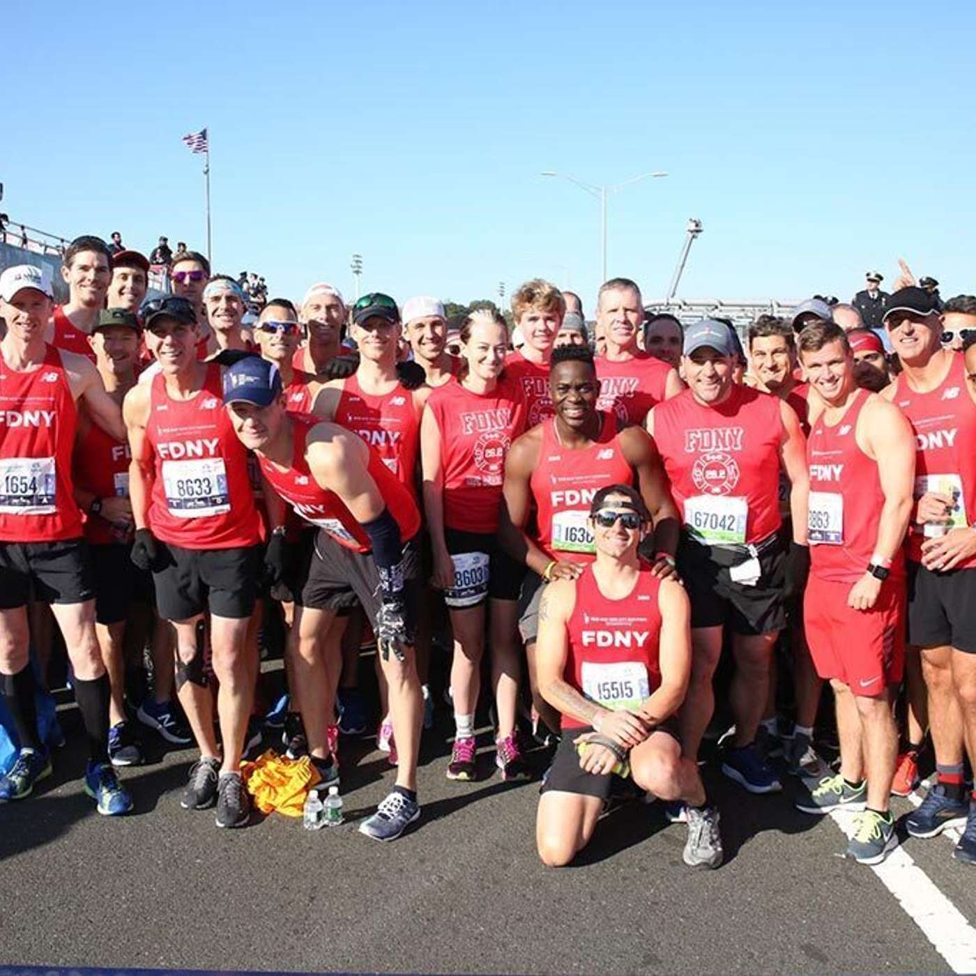 A marathon celebration with FDNY Captain Denis Sweeney and Firefighter Tim Clarke