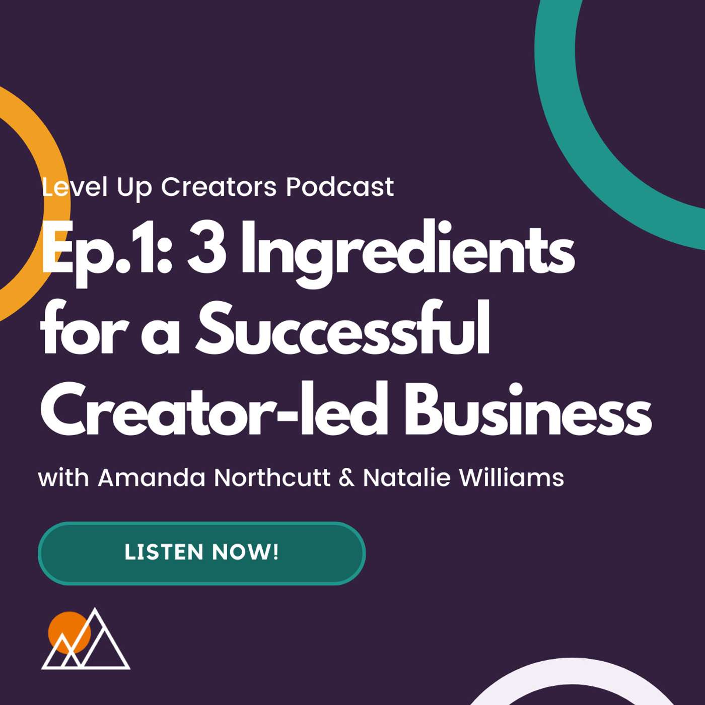 S1:E1 Top 3 Ingredients for a Successful Creator Led Business episode artwork